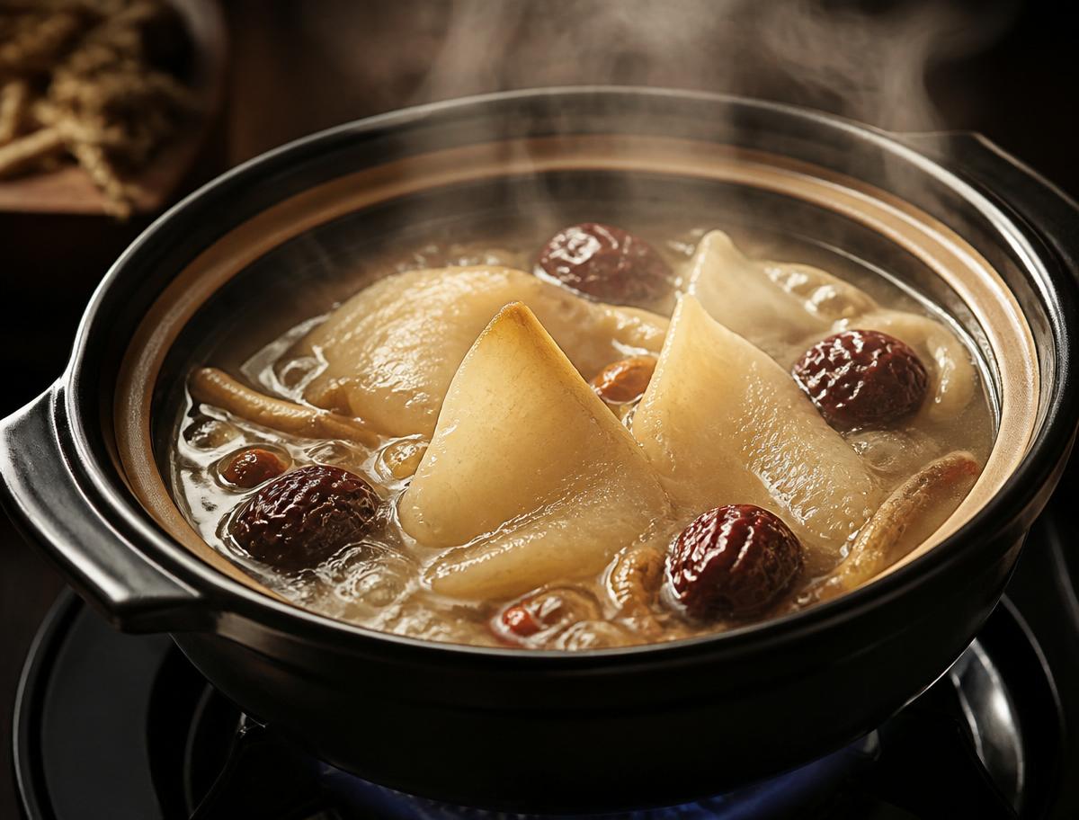 陶鍋慢燉花膠湯